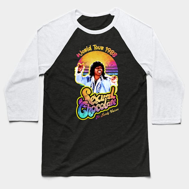 Randy Watson - 88 World Tour Baseball T-Shirt by Quadra^Maniac